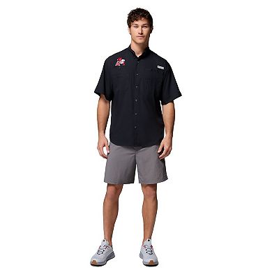 Men's Columbia Black Arkansas Razorbacks Tamiami Omni-Shade Button-Down Shirt