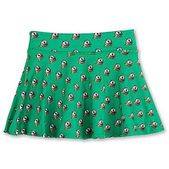 Girls Youth ZooZatz Green Oregon Ducks All-Over Print Tennis Skort
