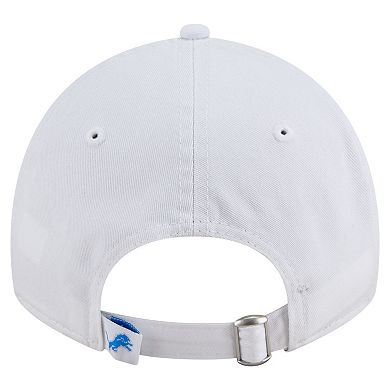Women's New Era White Detroit Lions Team Fan 9TWENTY Adjustable Hat