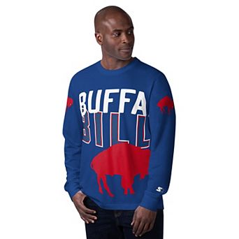 Men's Starter Royal Buffalo Bills Extreme Clutch Hit Vintage Logo Long Sleeve T-Shirt