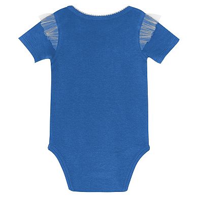 Girls Infant Outerstuff Detroit Lions My Team Rocks Bodysuit and Skirt Set