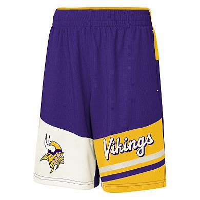 Youth Purple Minnesota Vikings Fandemonium Mesh Shorts