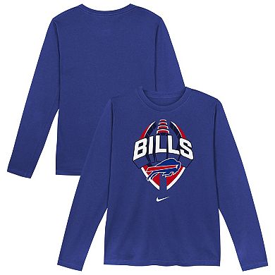 Toddler Nike Royal Buffalo Bills Primetime Legend Icon Long Sleeve Performance T-Shirt