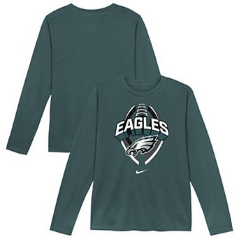 Toddler Nike Midnight Green Philadelphia Eagles Primetime Legend Icon��Long Sleeve Performance T-Shirt