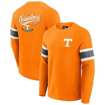 Men's Darius Rucker Collection by Fanatics Tennessee Orange Tennessee Volunteers Waffle-Knit Raglan Long Sleeve Henley T-Shirt