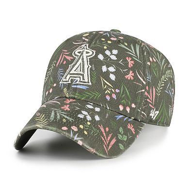Women's '47 Olive Los Angeles Angels Moss Verbena Clean Up Adjustable Hat