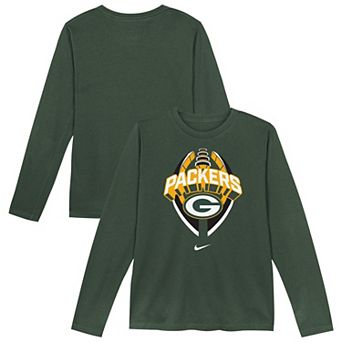Toddler Nike  Green Green Bay Packers Primetime Legend Icon��Long Sleeve Performance T-Shirt