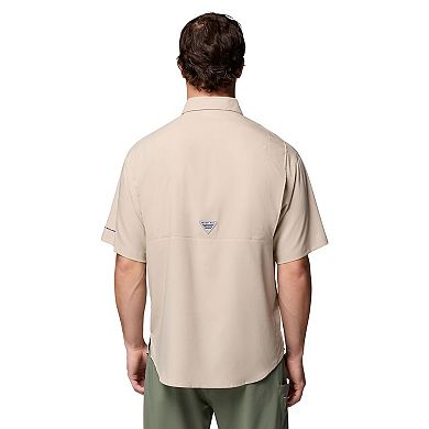 Men's Columbia Tan Oklahoma Sooners Tamiami Omni-Shade Button-Down Shirt