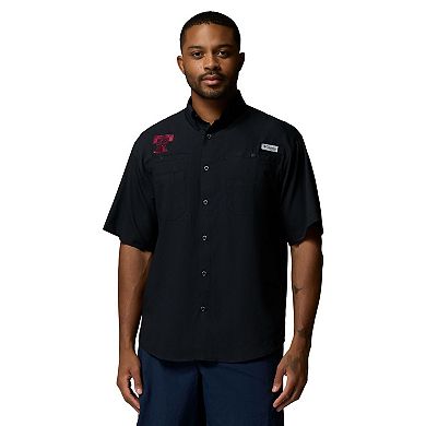 Men's Columbia Black Texas A&M Aggies Tamiami Omni-Shade Button-Down Shirt
