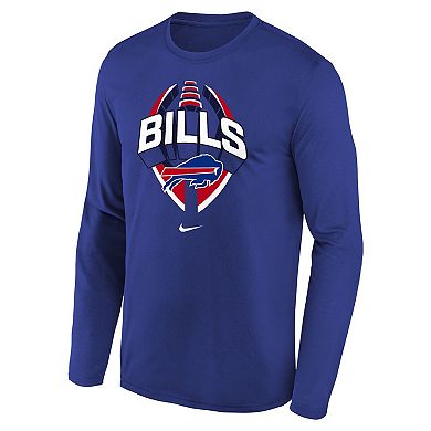 Youth Nike Royal Buffalo Bills Primetime Legend Icon Long Sleeve Performance T-Shirt