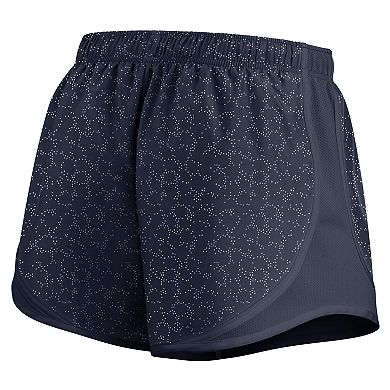 Women's Nike Navy Michigan Wolverines Tempo Pattern Dri-FIT Shorts