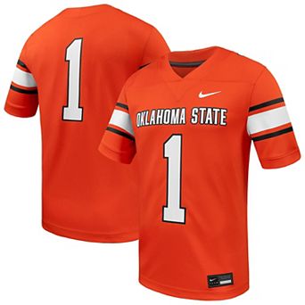 Men's Nike #1 Orange Oklahoma State Cowboys Untouchable Replica Game Jersey