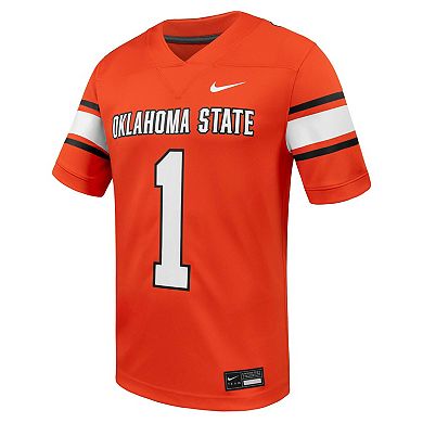 Men's Nike #1 Orange Oklahoma State Cowboys Untouchable Replica Game Jersey