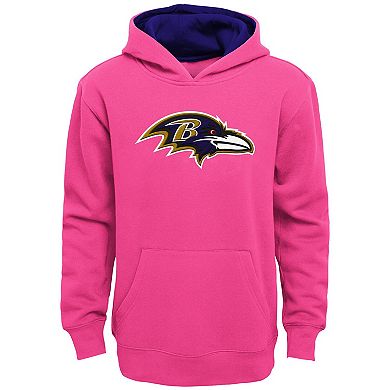 Youth Girl's Outerstuff Pink Baltimore Ravens Prime Hoodie