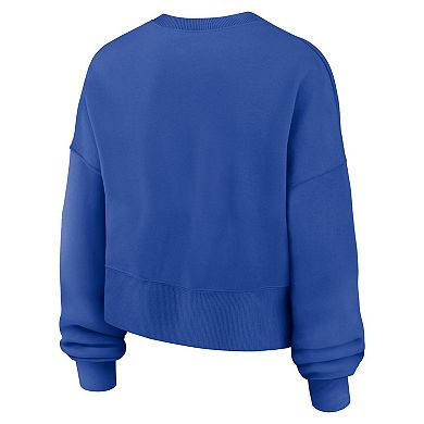 Women's Nike Royal Duke Blue Devils Oversized Phoenix Arch Pullover Sweatshirt