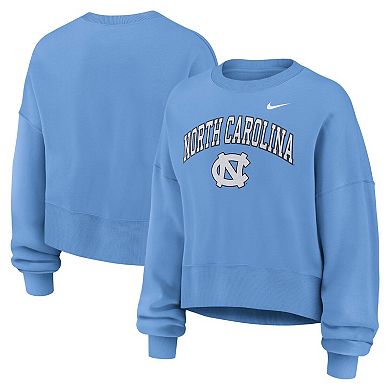 Women's Nike Carolina Blue North Carolina Tar Heels Oversized Phoenix Arch Pullover Sweatshirt