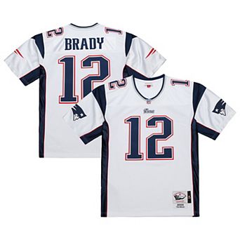 Men's Mitchell & Ness Tom Brady White New England Patriots 2000 Authentic Jersey