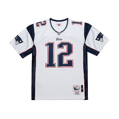 Men's Mitchell & Ness Tom Brady White New England Patriots 2000 Authentic Jersey
