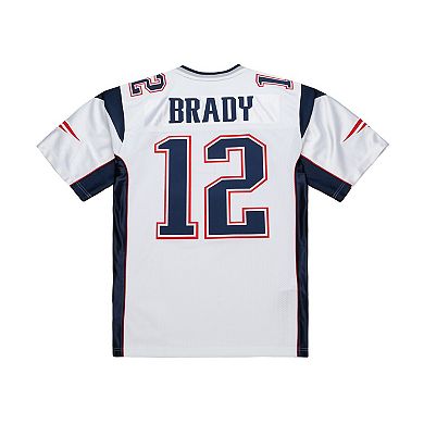 Men's Mitchell & Ness Tom Brady White New England Patriots 2000 Authentic Jersey