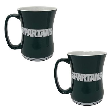 Michigan State Spartans 16oz. Sculpted Barista Mug Two-Pack