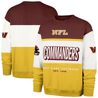 Men's '47 Burgundy/Gold Washington Commanders Breeze Maximalist Sweatshirt