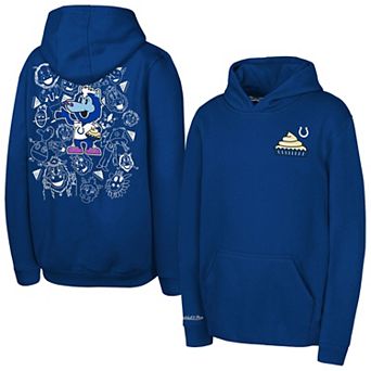 Youth Mitchell & Ness Royal Indianapolis Colts Blue Pie Day Hoodie