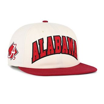 Unisex '47 Cream Alabama Crimson Tide Crossover Off Hand Captain Adjustable Hat