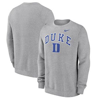 Men's Nike Gray Duke Blue Devils Arch Pullover Sweatshirt