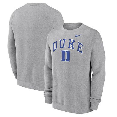 Men's Nike Gray Duke Blue Devils Arch Pullover Sweatshirt