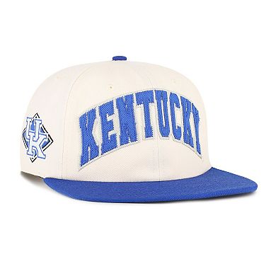 Unisex '47 Natural Kentucky Wildcats Crossover Off Hand Captain Adjustable Hat