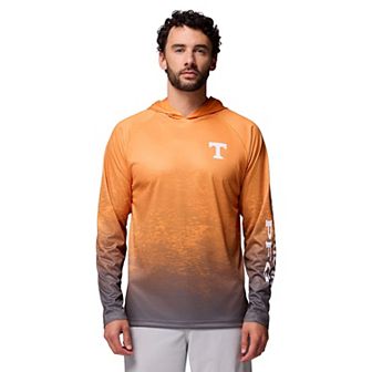 Men's Columbia Tennessee Orange Tennessee Volunteers PFG Gradient Water Super Terminal Tackle Hoodie Omni-Wick T-Shirt