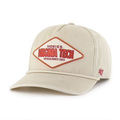 Unisex '47 Cream Virginia Tech Hokies Outdoorsmen Cairn Hitch Adjustable Hat