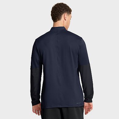 Men's Nike Navy Auburn Tigers One Goal Dri-FIT Half-Zip Pullover