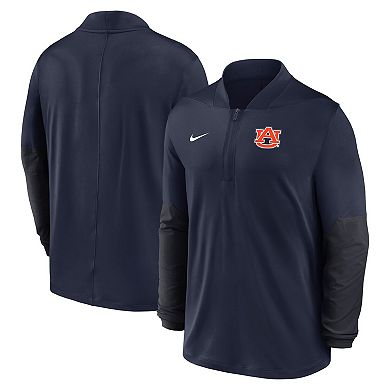 Men's Nike Navy Auburn Tigers One Goal Dri-FIT Half-Zip Pullover