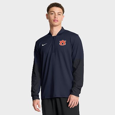 Men's Nike Navy Auburn Tigers One Goal Dri-FIT Half-Zip Pullover