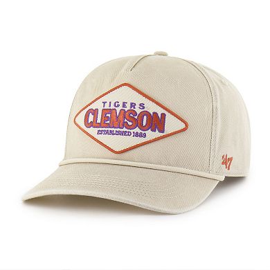 Unisex '47 Cream Clemson Tigers Outdoorsmen Cairn Hitch Adjustable Hat