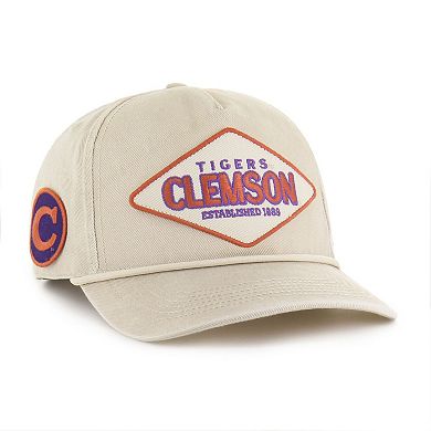 Unisex '47 Cream Clemson Tigers Outdoorsmen Cairn Hitch Adjustable Hat
