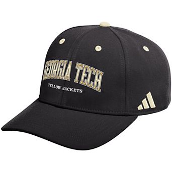 Men's adidas Black Georgia Tech Yellow Jackets Seasonal Flex Hat