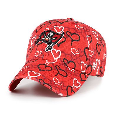 Girls Youth '47 Red Tampa Bay Buccaneers Mural Clean Up Adjustable Hat