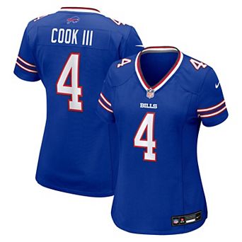 Women's Nike James Cook III Royal Buffalo Bills Team Game Jersey