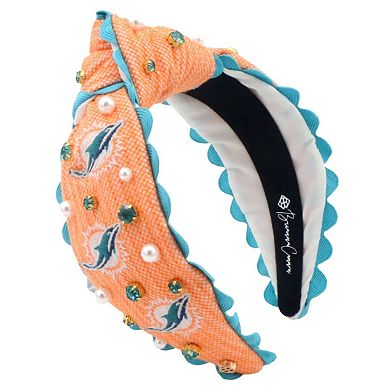 Brianna Cannon Miami Dolphins Cross Stitch Headband