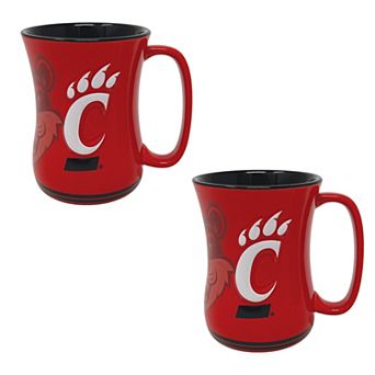 Cincinnati Bearcats 16oz. Sculpted Barista Mug Two-Pack