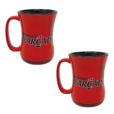 Cincinnati Bearcats 16oz. Sculpted Barista Mug Two-Pack