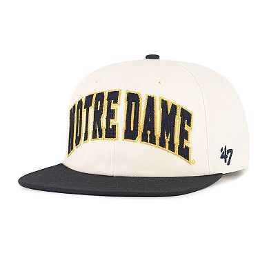 Unisex '47 Natural Notre Dame Fighting Irish Crossover Off Hand Captain Adjustable Hat