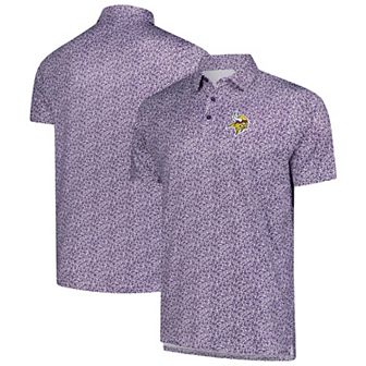 Men's Antigua Purple Minnesota Vikings Field Ditsy Polo
