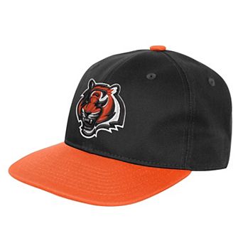 Youth Outerstuff Black Cincinnati Bengals True Retro Adjustable Hat