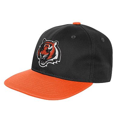 Youth Outerstuff Black Cincinnati Bengals True Retro Adjustable Hat