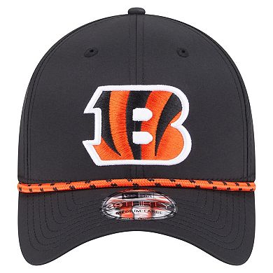 Men's New Era Black Cincinnati Bengals Perforated 39THIRTY Flex Hat