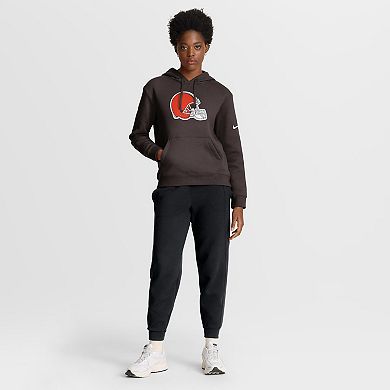 Women's Nike Brown Cleveland Browns Club Fleece Pullover Hoodie