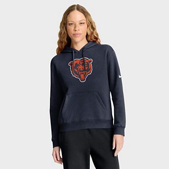 Women's Nike Navy Chicago Bears Club Fleece Pullover Hoodie